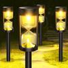 4 Pack Solar Pathway Lights Outdoor, Super Bright Outdoor Powered Lights, IP65 Waterproof Garden For Walkway Driveway Lawn Path Decoration