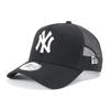 New Era Newera Mesh Cap 9FORTY Trucker 14721090 NER33C8562 MLB New York Yankees NY Black FREE SIDE PATCH ONSPOTZ Exclusive Hat 9FORTY 940 Side Patch