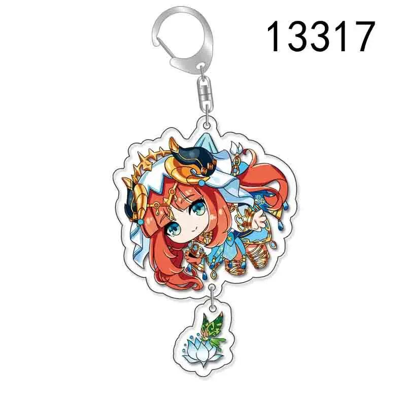 Hot Game Xiao Collei Tighnari Dori Nahida Keychain  Anime Accessories Key Chain Backpack Pendant Prop Fans Gift
