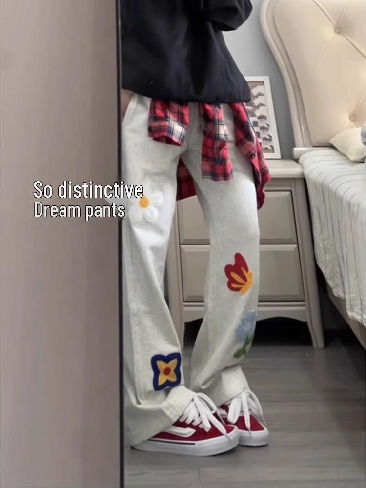 

Дизайн вышивки Вересково-серые спортивные брюки микро-клеш - Утягивающие брюки прямого кроя в стиле кэжуал 2X-Large светло-серый