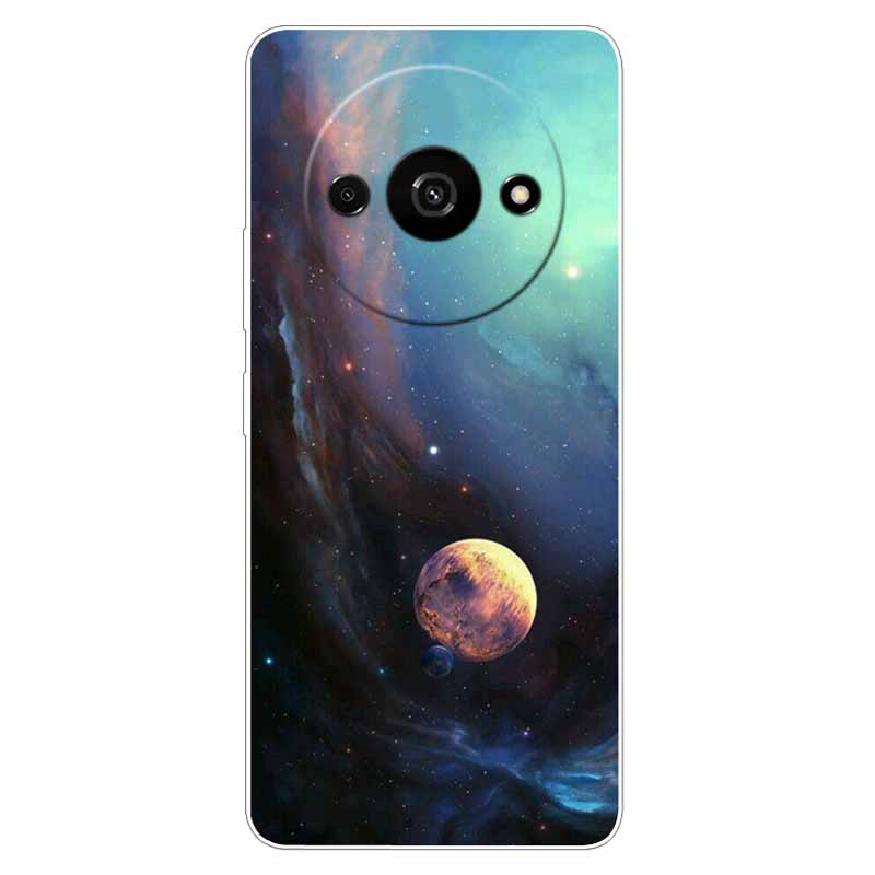 Voor Xiaomi Poco C61 Hoesje Zacht Cool Ruimte TPU Siliconen Beschermende Achterkanten voor Xiaomi Poco C61 PocoC61 Hoesjes C 61 Landschap