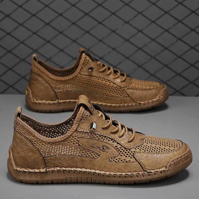 Fashion Round Tip Ecoleather Original Shoes For Men Casual Men's Tnis Mens Luxury Designer Sneakers Sport Minimalist Trend