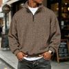 Men's Flannel Long Sleeve Sweatshirt for Casual Wear