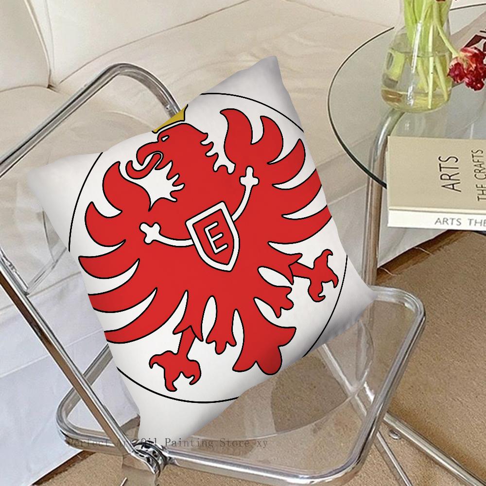 E-Eintracht-F-Frankfurt Pillow Case Square Pillow Bedroom Sofa Leisure Comfort Cushion Car Living Room Home Decoration 40X40