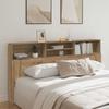 Vidaxl Testata del Letto con Mensole, Rovere Artisan, 200X19X103,5 Cm