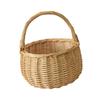 Eco Friendly Natural Wicker Basket Lightweight And Breathable Perfect For Picnic Outings And Home Storage Of Produce
