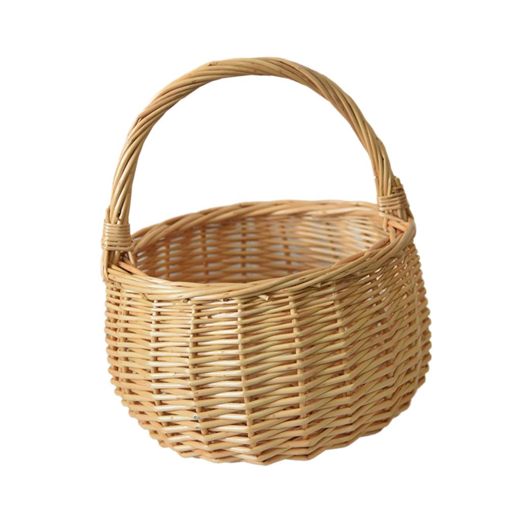 Eco Friendly Natural Wicker Basket Lightweight And Breathable Perfect For Picnic Outings And Home Storage Of Produce