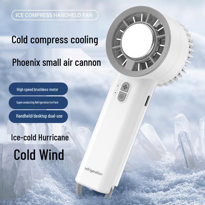 Portable USB Rechargeable Cartoon Mini Fan with Long Battery Life for Summer Cooling