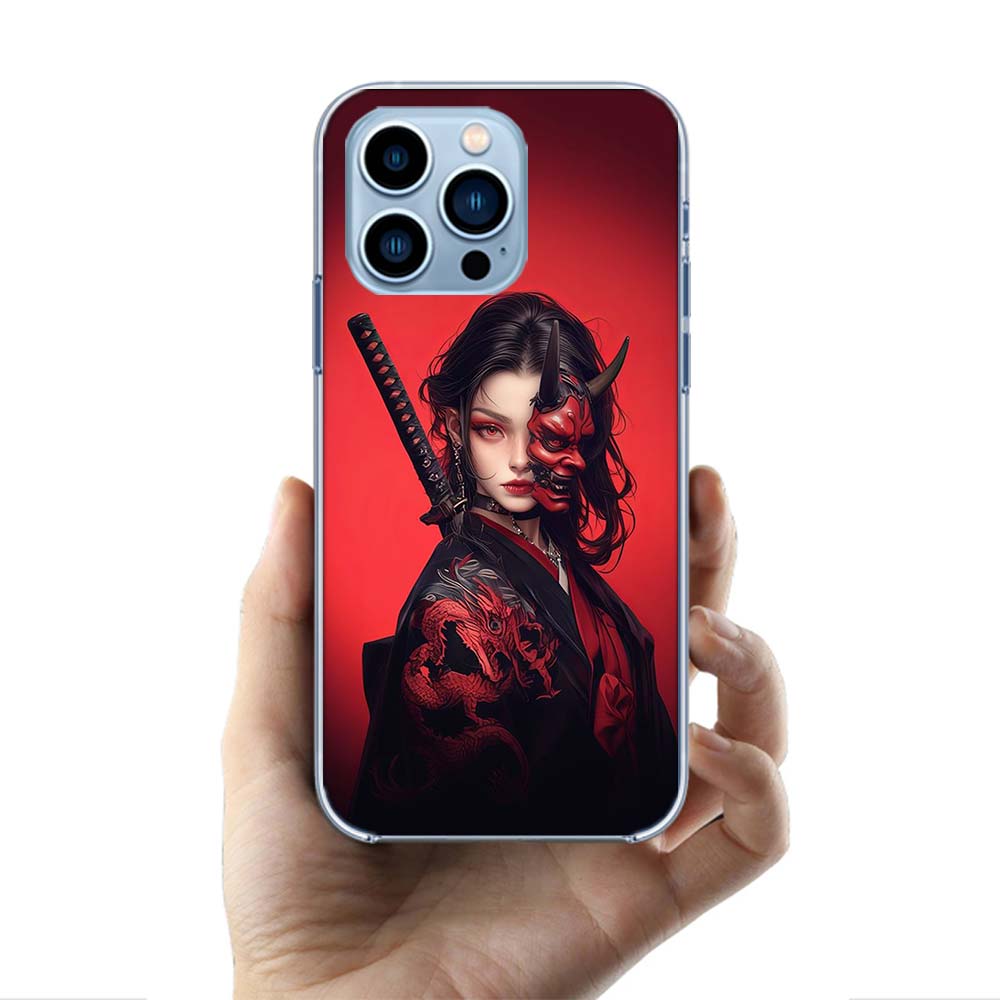 

Red Anime Back Knife Girl Cases Phone Case For Iphone 17E 16E 17 Air 16 Pro Max 15 Pro 14 Plus 11 13 12 Mini Cover Cases Compati iPhone 16 Pro