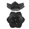 2Pcs Black Silicone Soap Holder Portable Bathroom Drain Tray Kitchen Cleaning Sponge Stand Self Draining Sink Storage