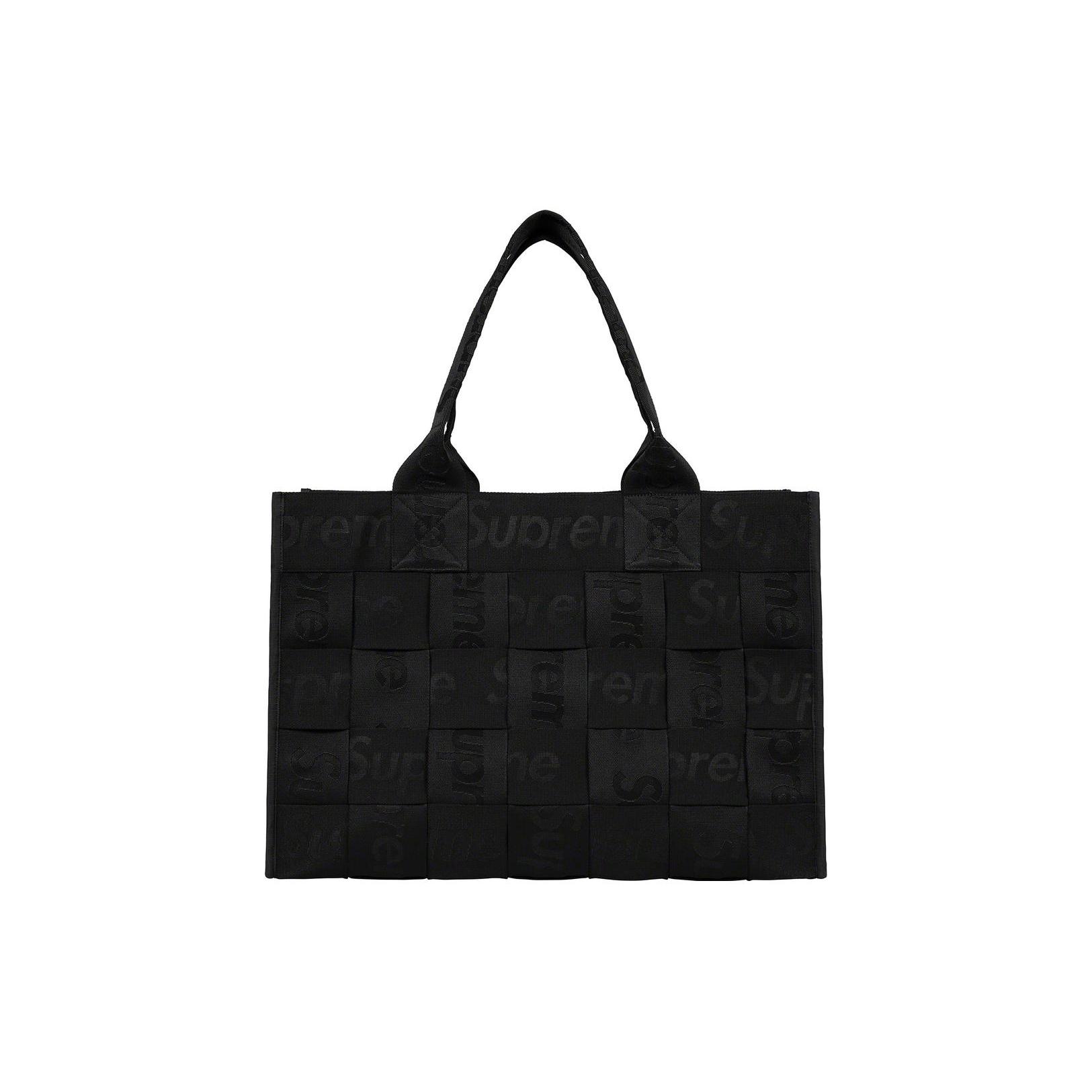 

New Supreme Fabric Tote Bag, Shopping Bag, Handbag Tubas Unisex Black SUP-SS23-0608 53.3*22.9*38.1CM