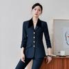 Autumn/Winter Elegant Two-Piece Casual Suit - High-Sense Blazer Jacket with Chic Style