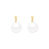 Elegant Korean Style Large Pearl Earrings for Women - High-End, Simple, Popular, and Luxurious Celebrity-Inspired Design.