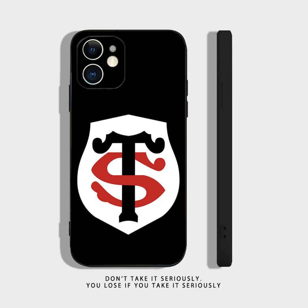 S-Stade-T-Toulousains Clear Silicone Case for iPhone 17,16,15,14,13,12,11,Pro,Max,Mini,XS,X,8,Plus Shockproof Cover