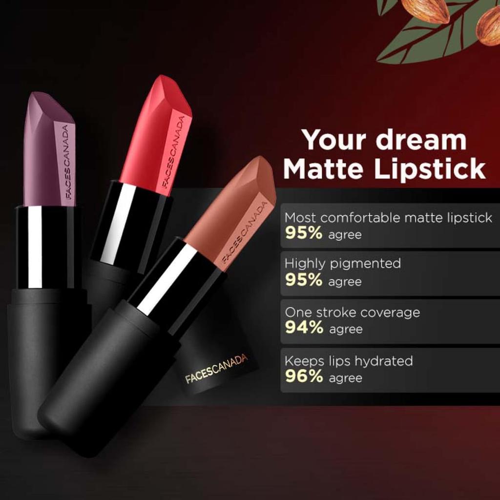 FACES CANADA Weightless Matte Lipstick 4g Forever Red 03 (Red)