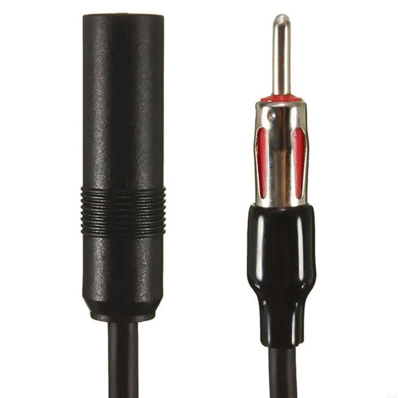 1 Pcs Car Antenna Adapter 1 Male To 2 Female Y Car Stereo Antenna Adapter Plug Aerial Connector Cable for AM/FM Radio
