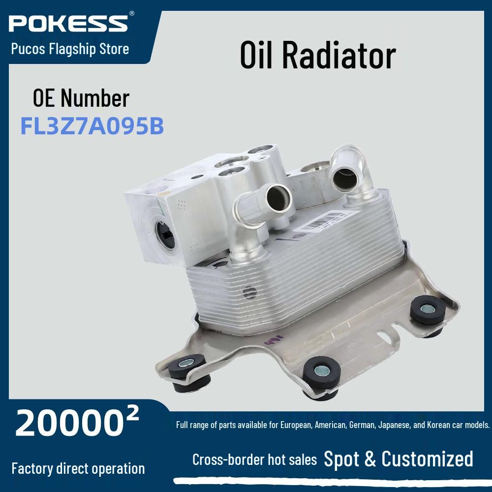 

FL3Z-7A095-B Oil Cooler Adapter for F-150 2015-2019 (FL3P-7869-AB 5279901) POKESS