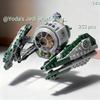 MOC 75360 Yodas Spațial Jedied Starfighter Războiul Stelelor Puzzle Cărămizi Asamblare Jucării și Hobby-uri DIY Pentru Copii Cadouri de Ziua de Naștere Crăciun