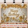 Confetti Birthday Backdrop 1pc - Polyester Party Decor