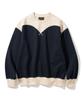 UNIFORM BRIDGE Two Tone Sweatshirt Navy
