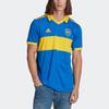 Adidas Boca Juniors Hjemmedrakt med kontrastkrage og bokstavtrykk, kort erme, 2022/23-sesongen Herretopper Blå HE6338