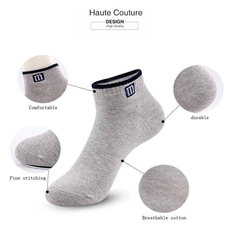 High Quality Men's Socks Cotton Fashion Sports Male Sock Breathable Comfortable 3 Pairs