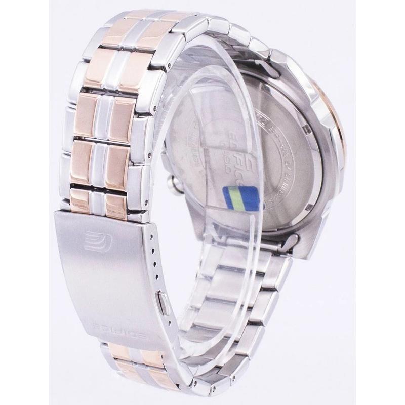 Casio EDIFICE Series Simple Fashion Waterproof Quartz Movement Stainless Steel Strap Japanese and Korean Watch Men's Watch Silver Dial EFR-559SG-7AQ