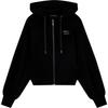 Slim Fit Long Sleeve Hooded Zip Sweatshirt Women Tops XW000802-AF16111-UC001