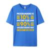Programmer Software Developer Computer Engineer Coding Vintage T Shirts Breathable Man Clothes Graphic Tees