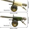 Canon d'Artillerie Pétard, Modèle Lanceur de Pétards Mini Canon en Acier Inoxydable 304, Modèle Militaire Artillerie Lourde Fait Main Collection Cadeaux