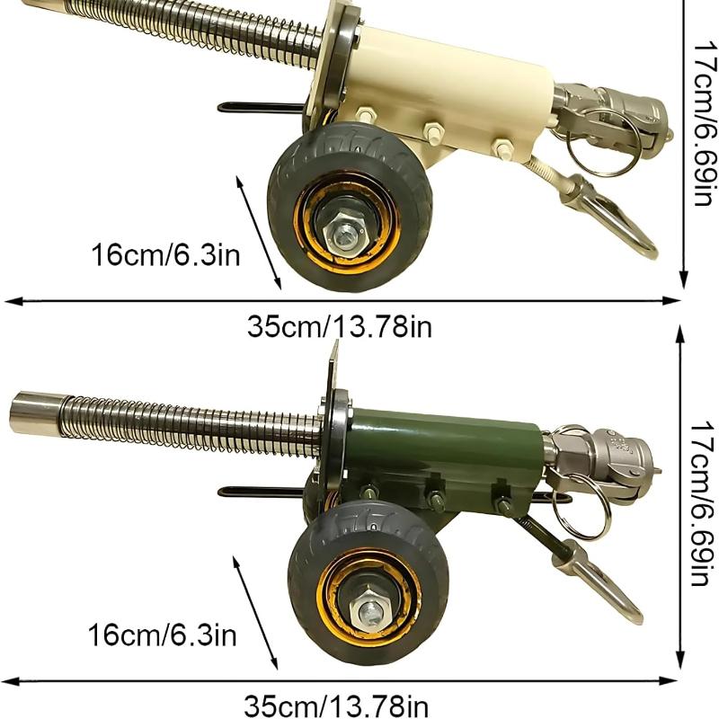 Canon d'Artillerie Pétard, Modèle Lanceur de Pétards Mini Canon en Acier Inoxydable 304, Modèle Militaire Artillerie Lourde Fait Main Collection Cadeaux