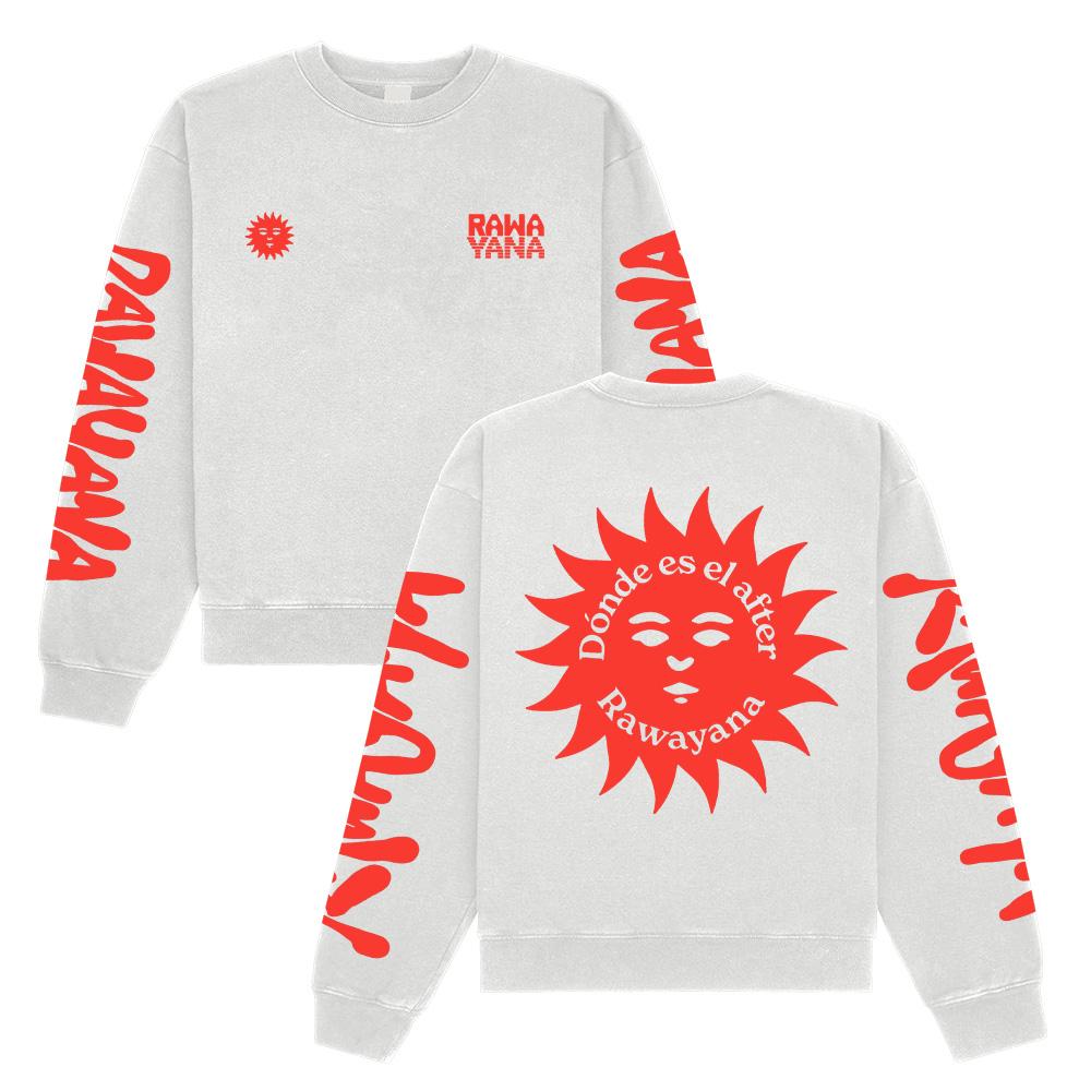 Wo ist die Afterparty? Schwarzer Langarm-HOODIE Band Rawayana Musikalbum Sweatshirt Unisex Mode Damen Herren Langarm Pullover