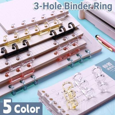3 Hole Binder Rings Ring Opening Loose Leaf Buckle High Quality Loose-leaf Book Hoops  Albums