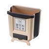 Kitchen Hanging Trash Can Counter Rubbish Bin Foldable Waste Bin Garbage Can Rubbish Bin for Home, Camping, Car