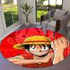 Monkey D Luffy Round Area Rug Carpet Rug For Living Room Bedroom Sofa Playroom Decor Nonslip Floor Mat