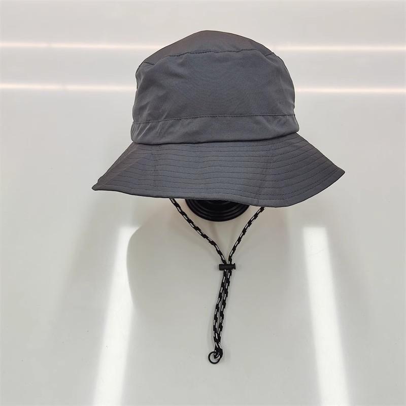 

Универсальный стиль шляпы Минималистичный однотонный Женские солнцезащитные шляпы Рыбацкая серый