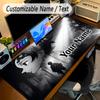 Großes Mauspaddämonenjäger Benutzerdefinierter Name Text Personalisierte Schreibtischmatte Rutschfeste Gaming-Matte