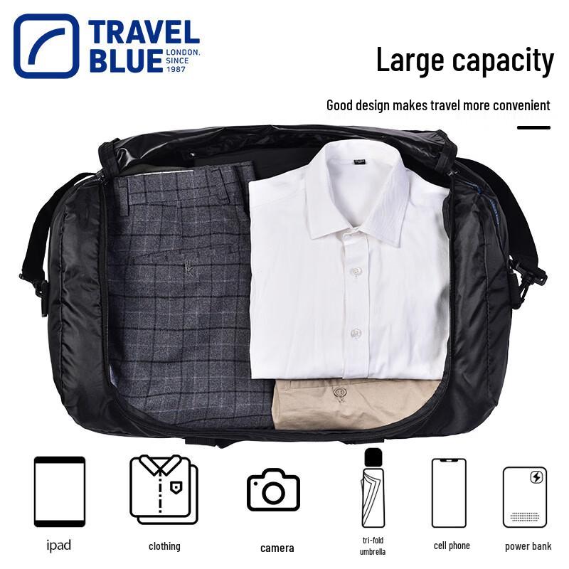 TRAVEL BLUE Large Capacity Foldable Travel & Sports Bag