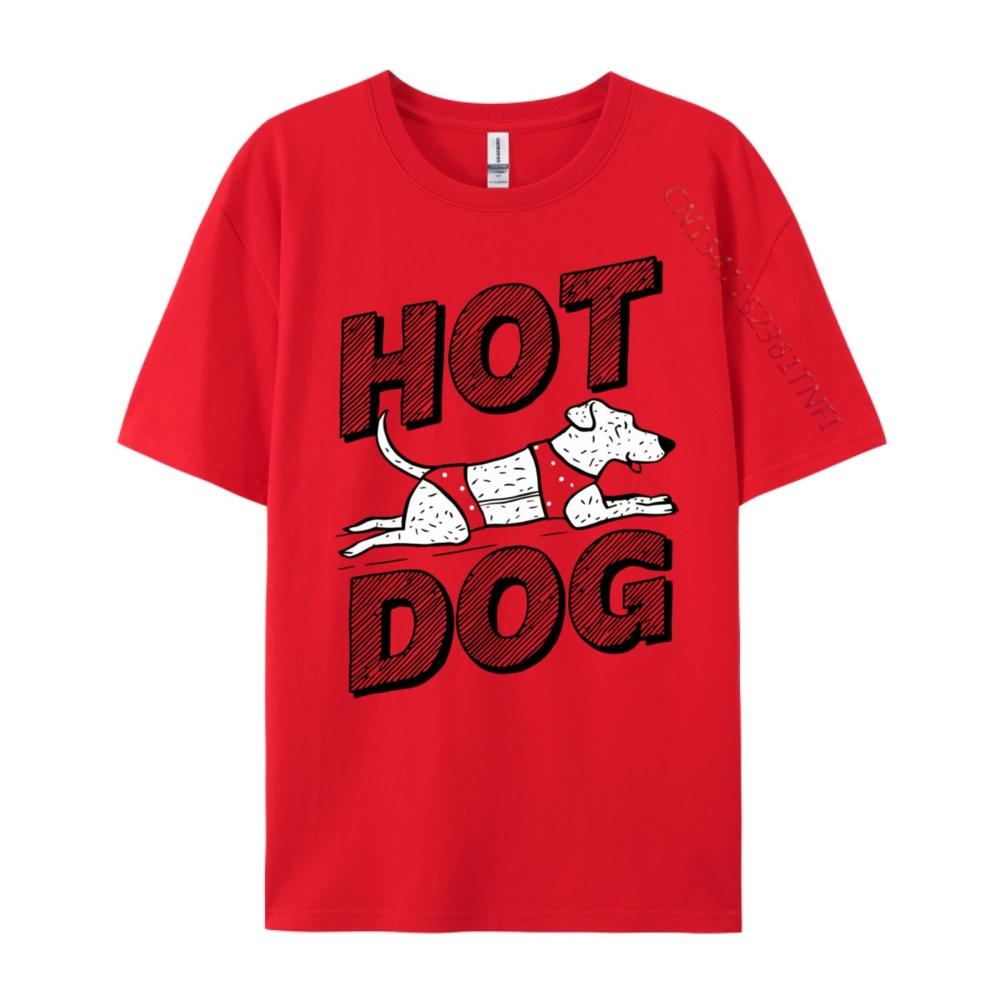

Hot Dog Red And Black Graphic T Shirt Mans Mens TShirts T Shirts Halloween S