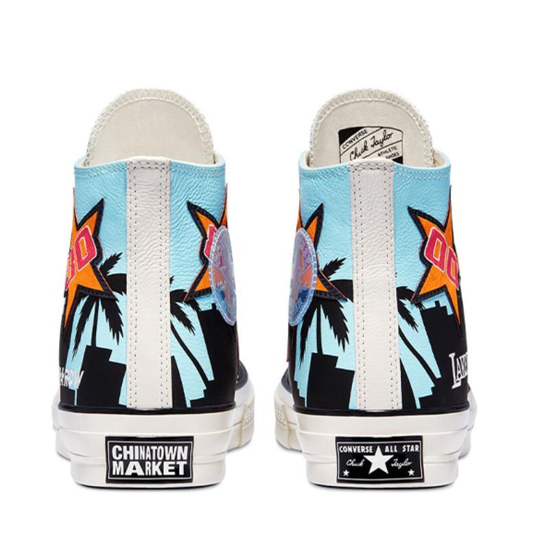 Converse 1970s Lace-up High-Top Canvas Shoes Unisex Blue & Black