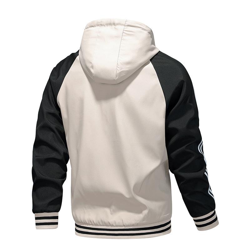 Spring and Autumn New Jacket Fashion Fashion Casual Young Men's Autumn Jacket Hooded