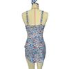 Spring and Summer Women's Sexy Bikini Slim Fit Dress Swimsuit with Printed European and American One-piece Swimsuit