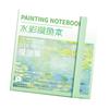 Portable Watercolor Sketchbook With 8/12 Well Paint Case Paint Mixing Tray 50Sheets Painting Notebook For Artist Student