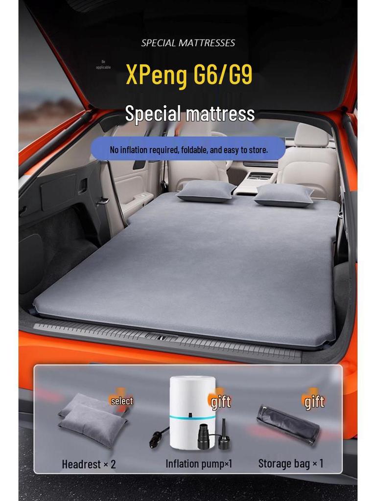 Xiaopeng G6/G9 Inflatable Trunk Mattress - Sleeping Pad and Camping Bed for Rear Seats
