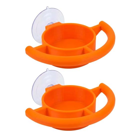 Ptačí krmítko na přísavku do okna Průhledný plastový tác na ovoce želé semínka Snadná instalace Čisté venkovní krmítko pro pozorování ptáků na zahradě