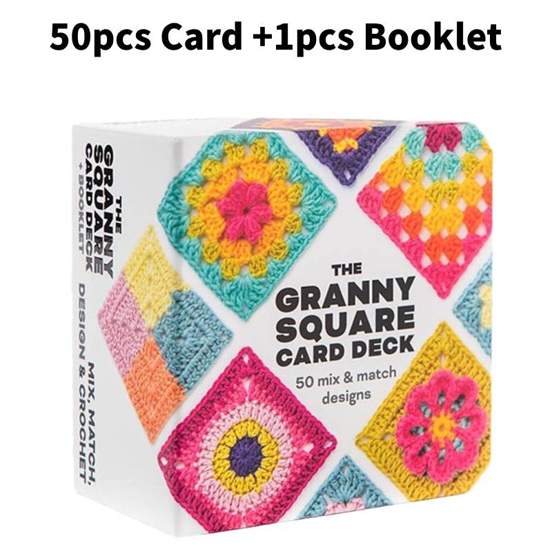 

50 И Дизайны Mix Match Наборы Карточек Бабушкин Квадрат Вязание Спицами Наборы для Взрослых