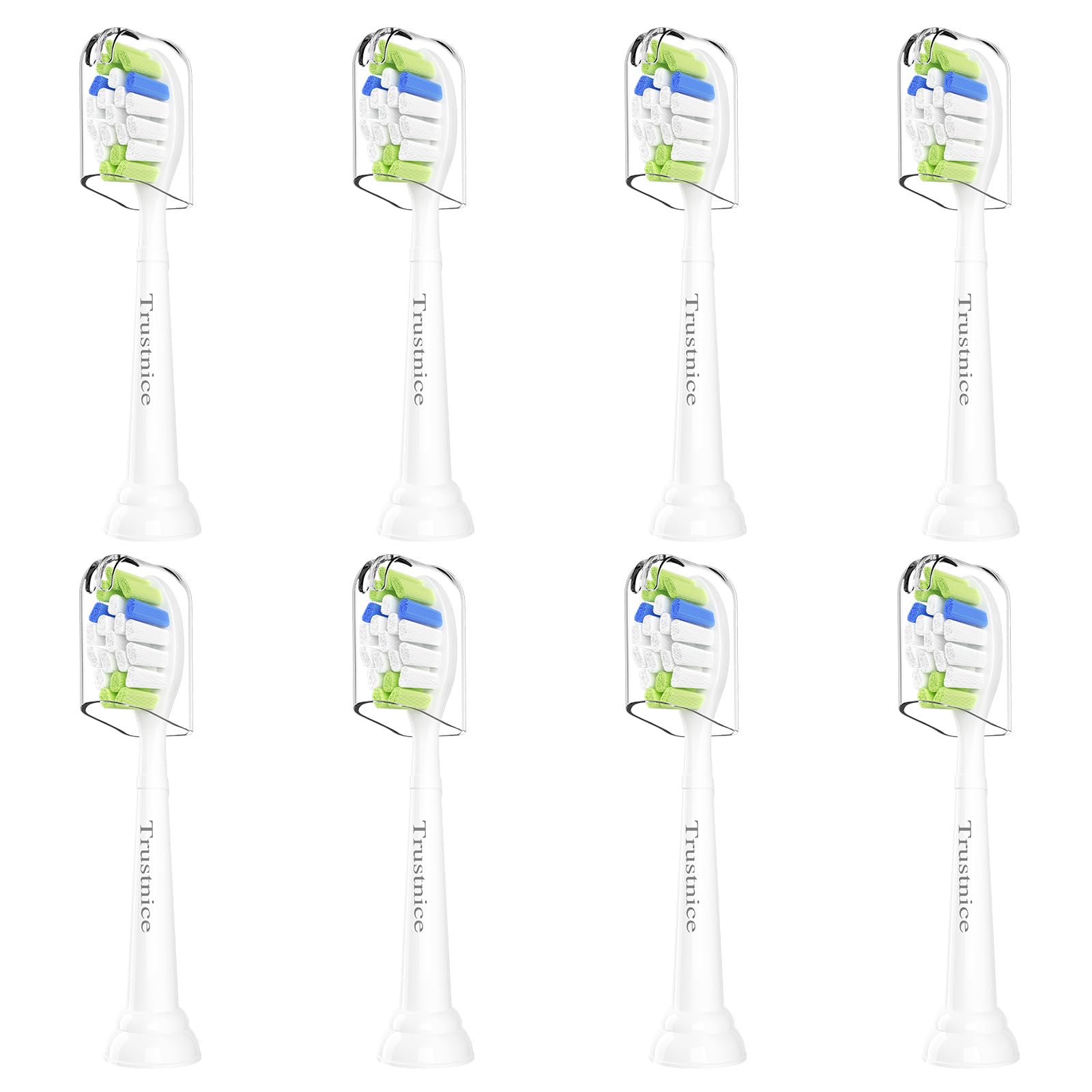 

Совместимые насадки Trustnice для электрической зубной щетки Philips Sonicare, сменные насадки для Philips Sonicare, совместимые с White Plus, Protective