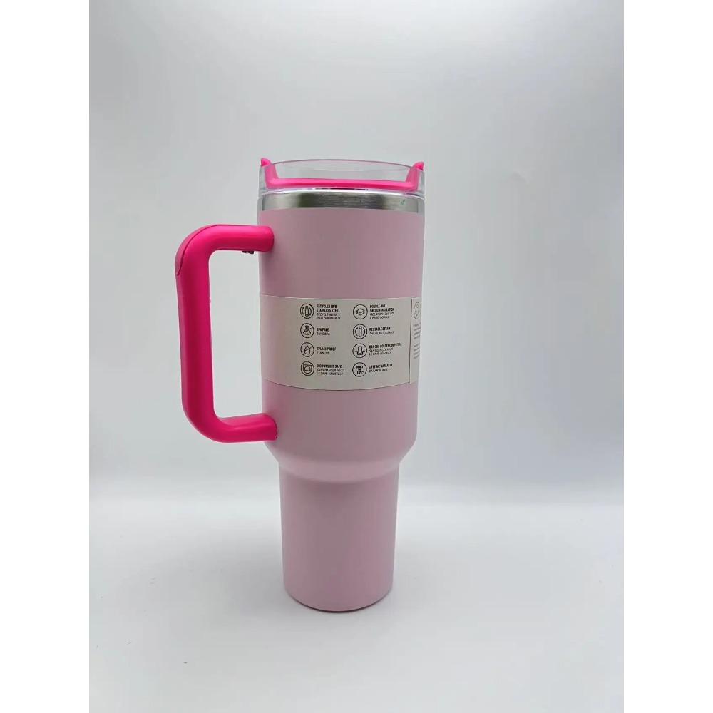 

40 oz tumbler with handle and straw | Cup holder for travel | Insulated stainless steel cup | BPA- free | 1000-1500ml