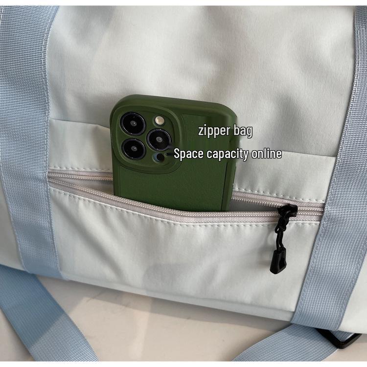 Large Capacity Wet/Dry Separation Fitness Travel Bag - Stylish Portable Handheld & Single Shoulder Crossbody Sports Bag