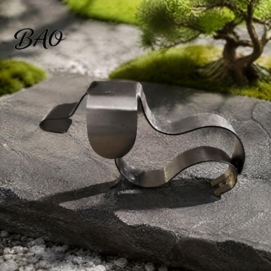 Dachshund Lover Gift Rustic Metal Garden Statue, 3D Sculpture, Weatherproof Unique Birthday Present Decor for Patio Lawn Yard Porch Table, Gifts